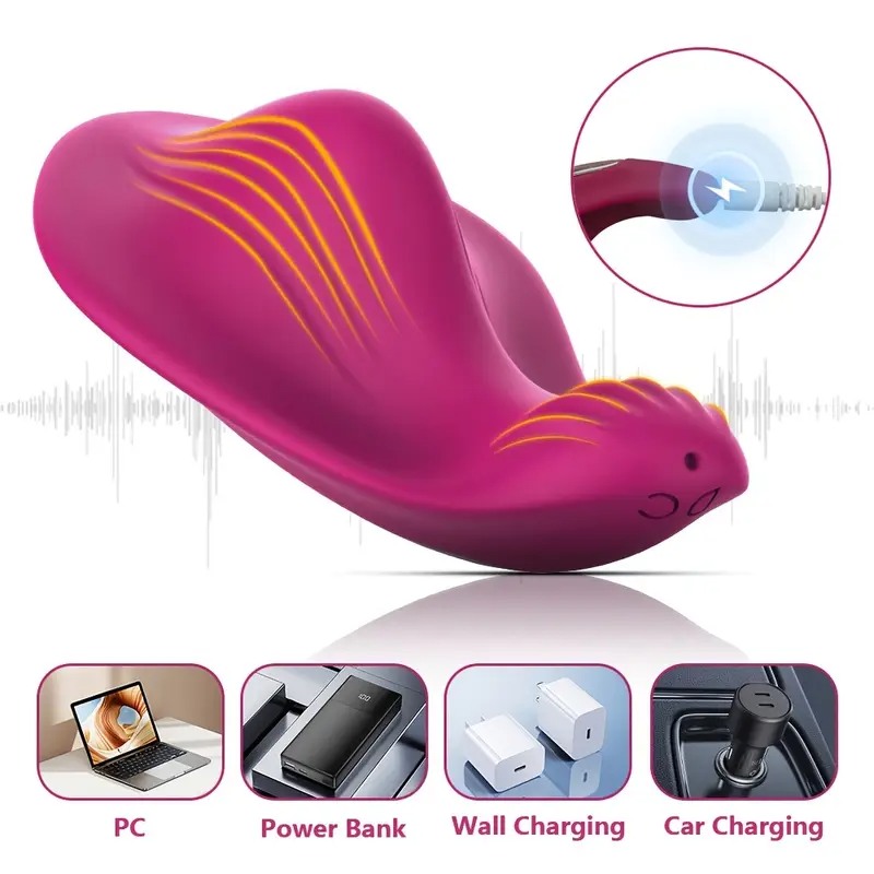 Underwear Vibrator Butterfly Bordeaux