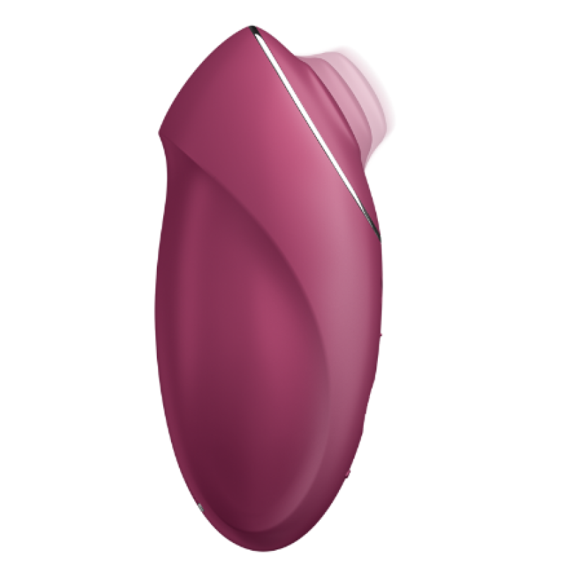 Clitoral Vibrator Satisfyer Tap & Climax 1 Burgundy Clitoral Vibrator Satisfyer Tap & Climax 1 Burgundy