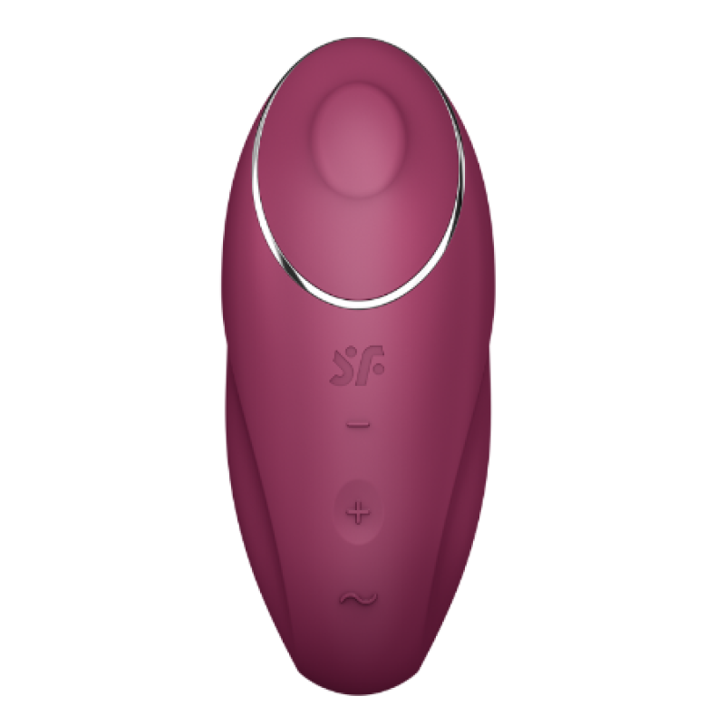 Clitoral Vibrator Satisfyer Tap & Climax 1 Burgundy Clitoral Vibrator Satisfyer Tap & Climax 1 Burgundy