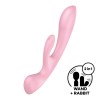 Rabbit Vibrator Satisfyer Triple Oh Pink Rabbit Vibrator Satisfyer Triple Oh Pink