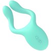 Couples Vibrator with Remote Control Happy Loky Frog Green