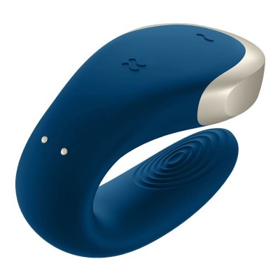 Couples Vibrator Satisfyer Double Love Blue Couples Vibrator Satisfyer Double Love Blue