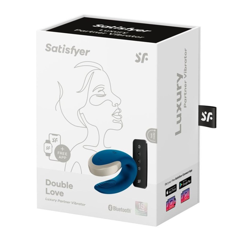 Couples Vibrator Satisfyer Double Love Blue