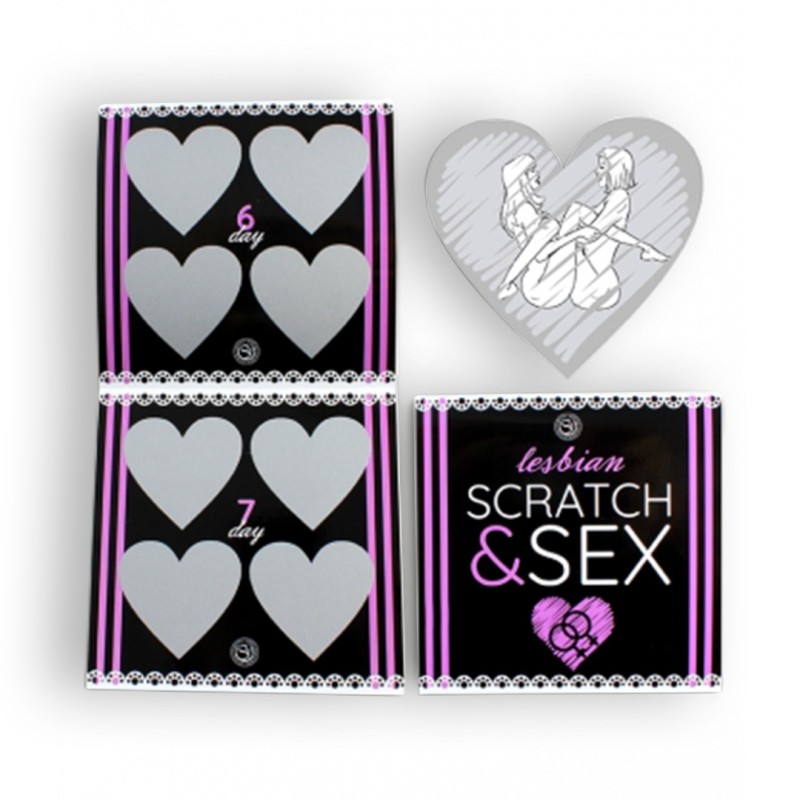 Erotic Scratch Card Game Secret Play for Lesbian Couples
