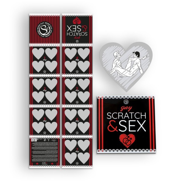 Erotic Scratch Card Game Secret Play for Gay Couples Erotic Scratch Card Game Secret Play for Gay Couples