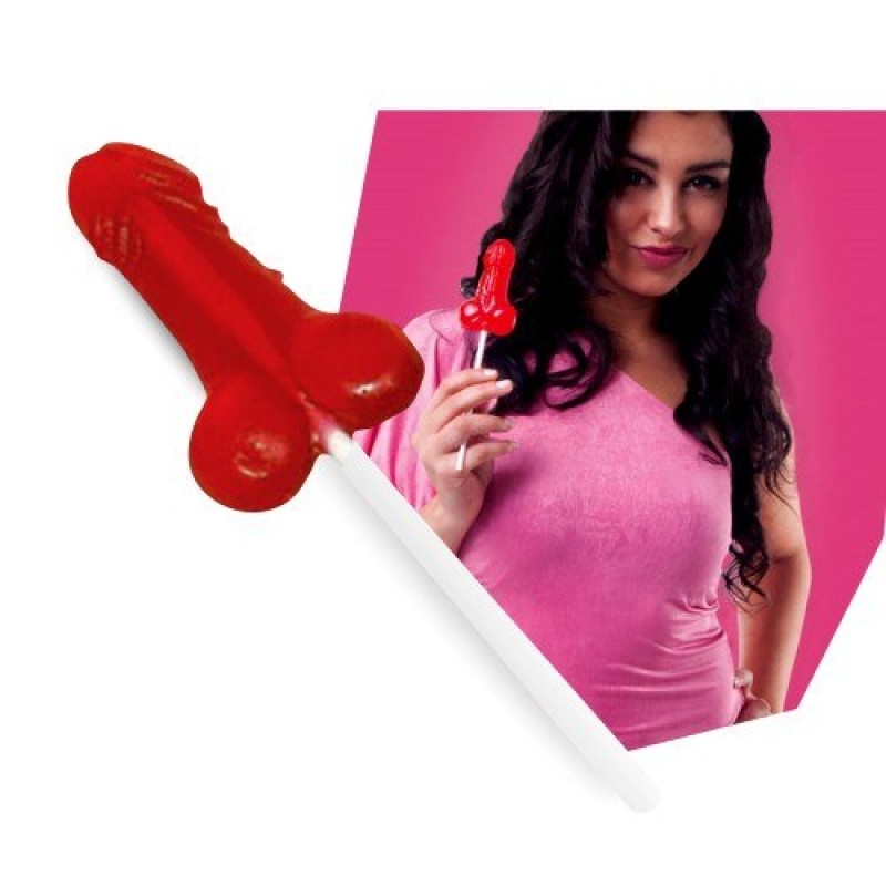 Secret Play Strawberry Penis Lollipop Party Gags