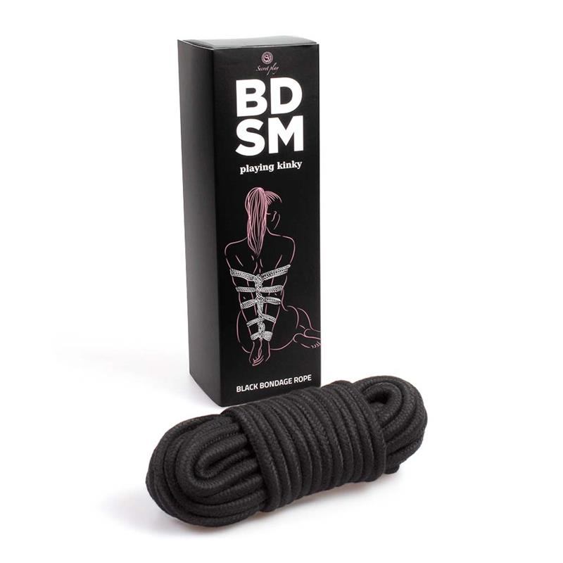 Σχοινί Bondage Secret Play 10m Μαύρο Secret Play Σχοινί Bondage Secret Play 10m Μαύρο Δεσίματα