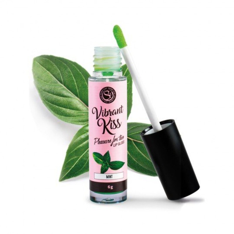 Secret Play Λιπαντικό Lip Gloss Με Γεύση Μέντα Secret Play Vibrating Kiss 6g Με γεύσεις
