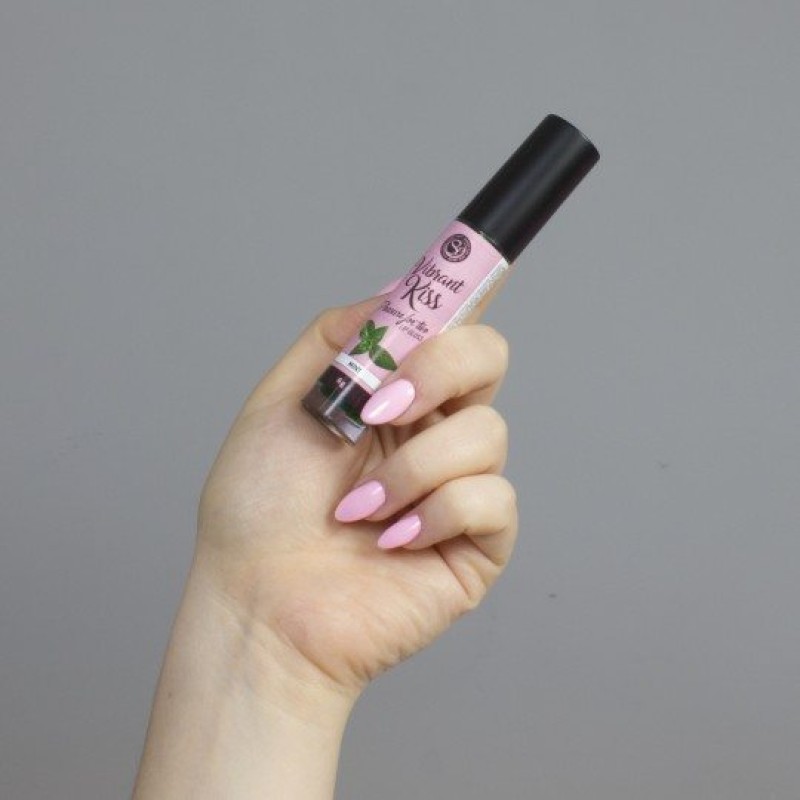 Secret Play Λιπαντικό Lip Gloss Με Γεύση Μέντα Secret Play Vibrating Kiss 6g Με γεύσεις