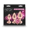 Butt Plug With Heart Jewel Trainer Kit Rear Assets Pink