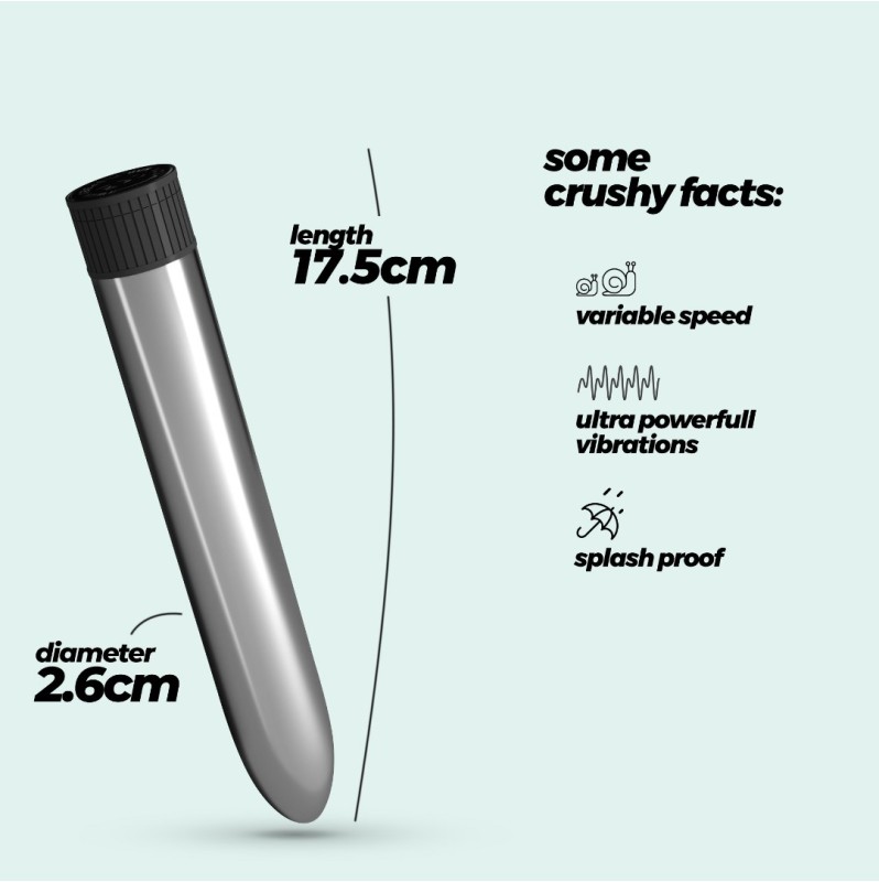 Classic Vibrator Crushious Classic Vibe Silver Classic Vibrator Crushious Classic Vibe Silver