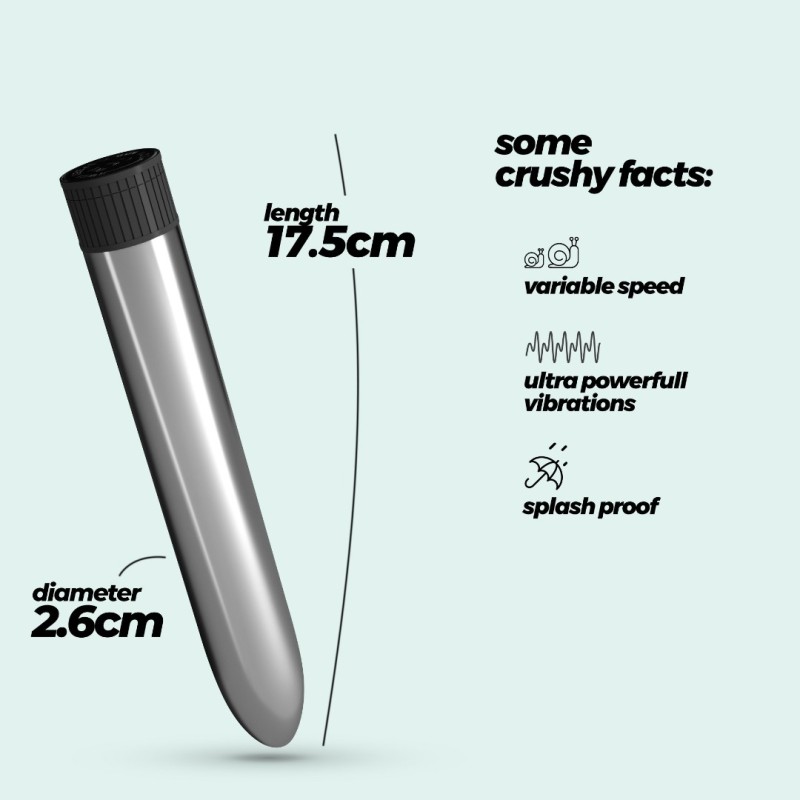 Crushious Classic Vibrator Crushious Classic Vibe Silver Classic