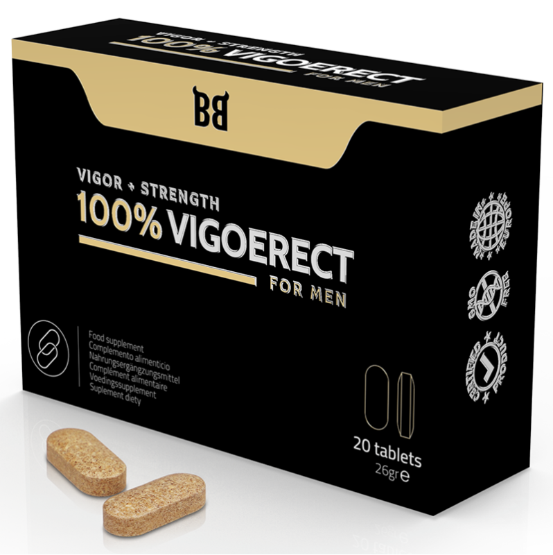 100% VIGOERECT Vigor + Strength for Men 20 Tablets