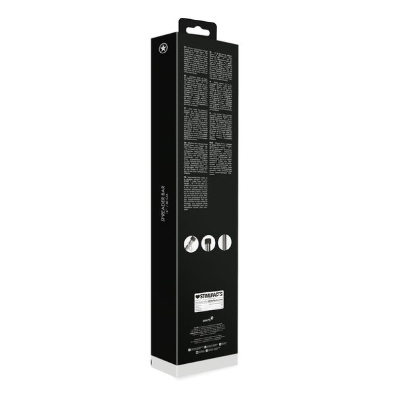 Shots Toys Μεταλλική Μπάρα Ακινητοποίησης Bondage Spacer Bar Shots 40cm Δεσίματα