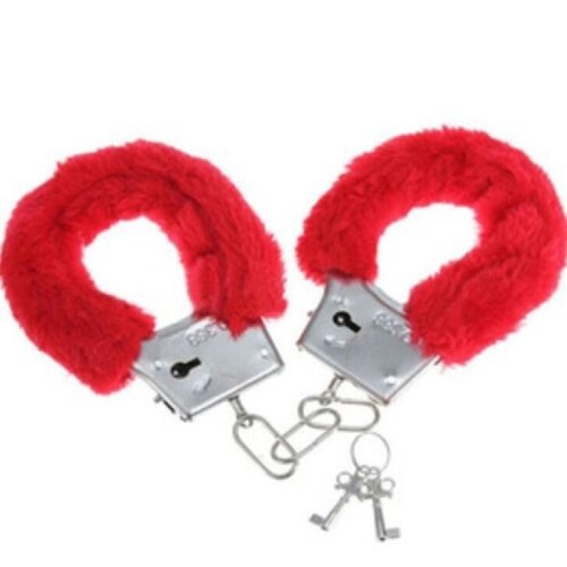 Furry Handcuffs Diablo Picante Pleasure Red