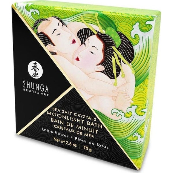Άλατα Μπάνιου Shunga Crystals Moonlight Bath Άνθος Λωτού 75g