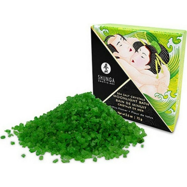 Άλατα Μπάνιου Shunga Crystals Moonlight Bath Άνθος Λωτού 75g
