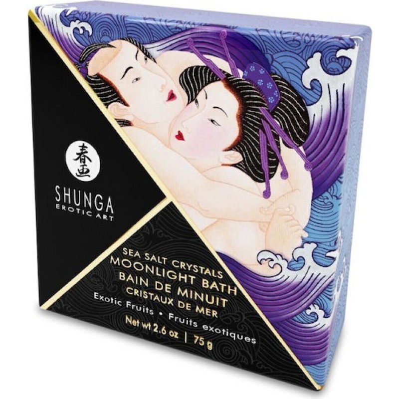 Shunga Άλατα Μπάνιου Shunga Crystals Moonlight Bath Εξωτικά Φρούτα 75g Προσωπική Φροντίδα