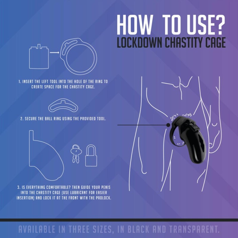 Κλουβί Πέους Lockdown Medium Διαφανές Lockdown Κλουβί Πέους Lockdown Medium Διαφανές Cock Cages