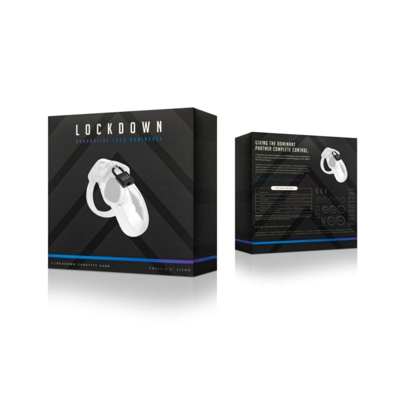 Κλουβί Πέους Lockdown Small Διαφανές