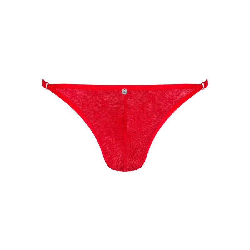 Obsessive Mens Thong Obsessiver Red Strings