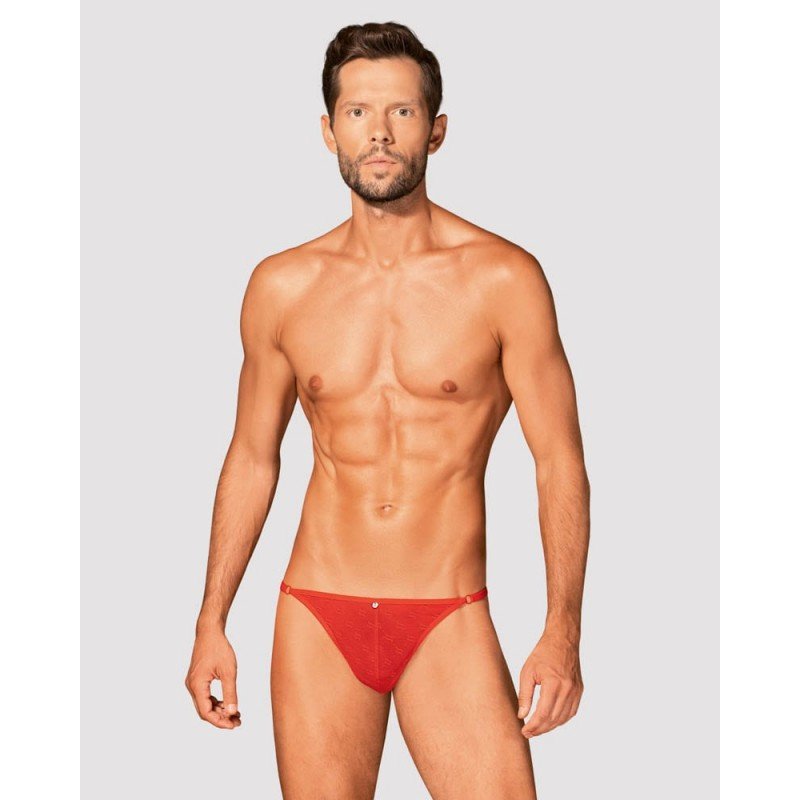 Obsessive Mens Thong Obsessiver Red Strings