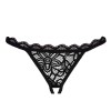 Crochless Thong Livco Corsetti Muled Black Crochless Thong Livco Corsetti Muled Black