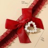 Romantic Choker with Bow Red