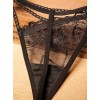 Lace Embroidery String Daisy Black