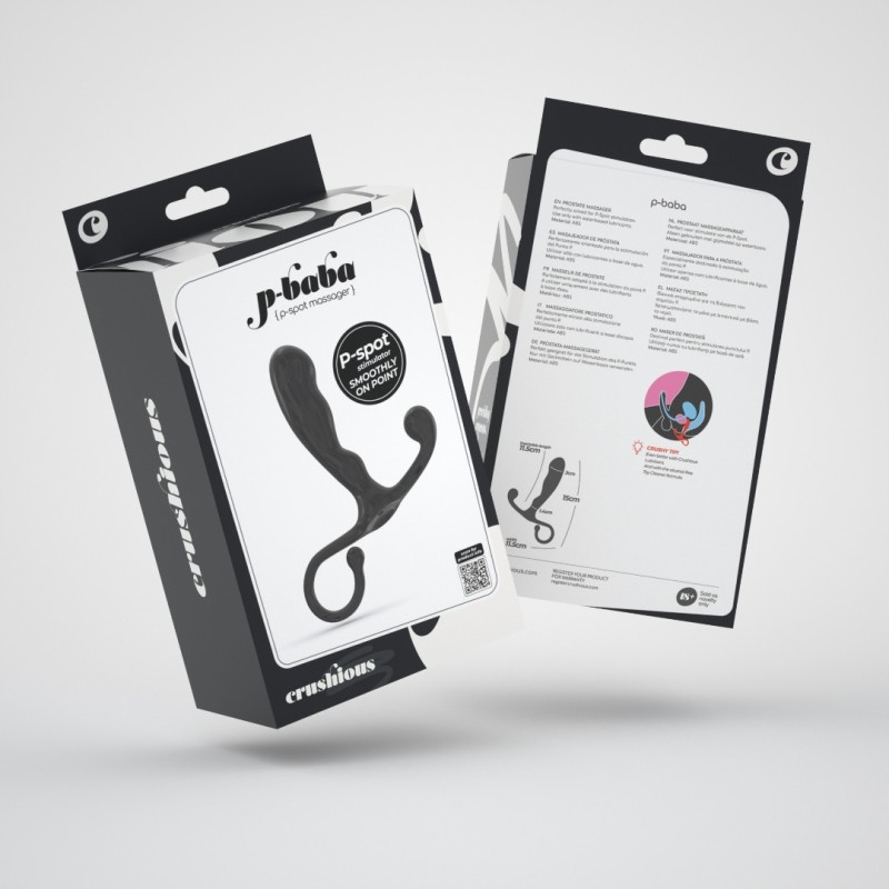 Crushious Prostate Massager Crushious P-BABA Black Prostate Stimulators