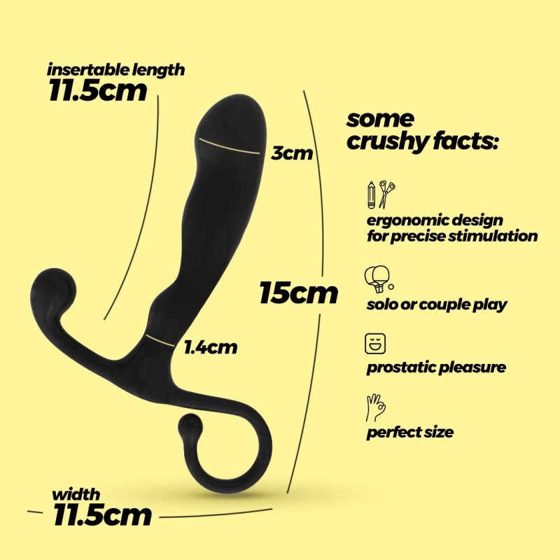 Prostate Massager Crushious P-BABA Black