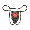 Candy Posing Pouch Love S&F Black Candy Posing Pouch Love S&F Black