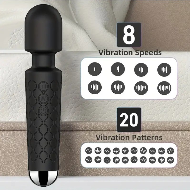 Wand Vibrator LIKETHAT 15cm Black