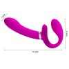 Vibrating Strapless Strap-On Pretty Love Valerie Purple