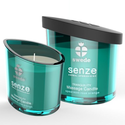 Massage Candle Swede Tranquility Spearmint, Roses & Orange 50ml Massage Candle Swede Tranquility Spearmint, Roses & Orange 50ml