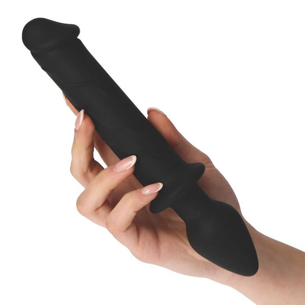 Διπλό Dildo Toyz4lovers Couple Love 22.5cm Μαύρο