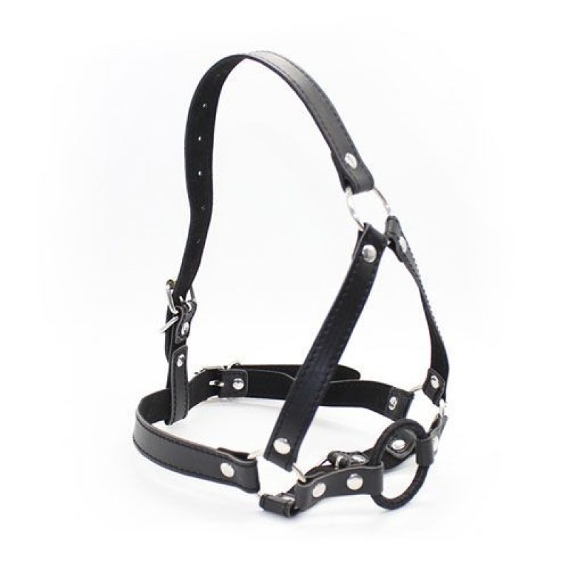 Harness Κεφαλής με Ring Gag Toyz4lovers Μαύρο