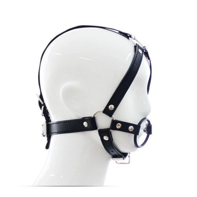 Harness Κεφαλής με Ring Gag Toyz4lovers Μαύρο