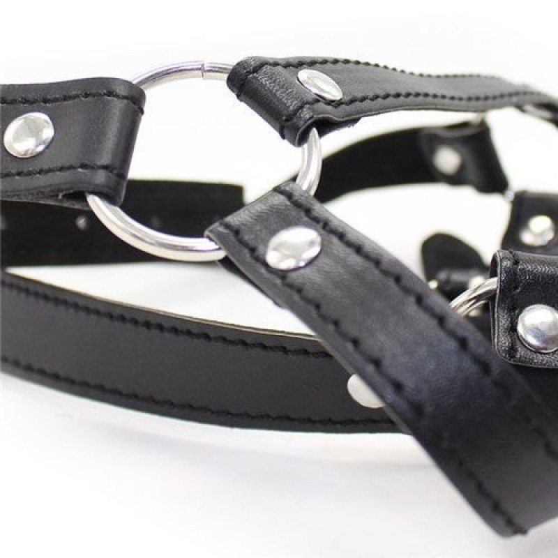 Harness Κεφαλής με Ring Gag Toyz4lovers Μαύρο