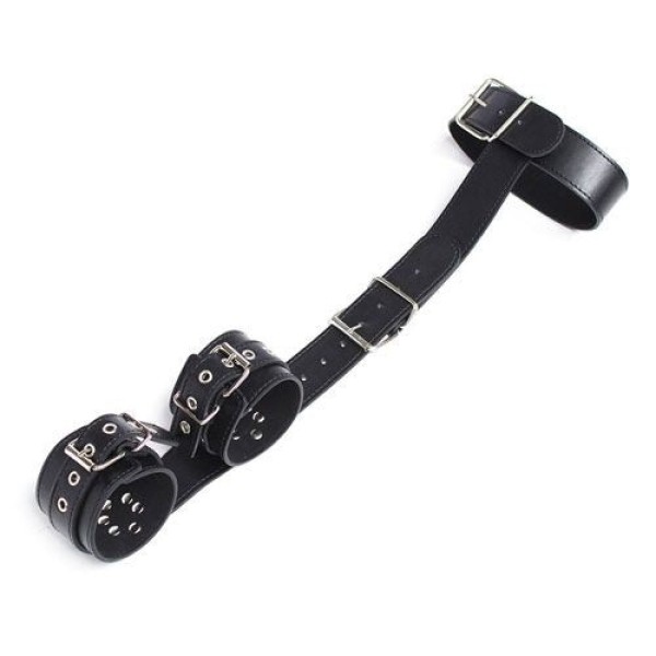 Κολάρο με Δεσμά Καρπών Bondage Back Restraint Toyz4lovers Μαύρο