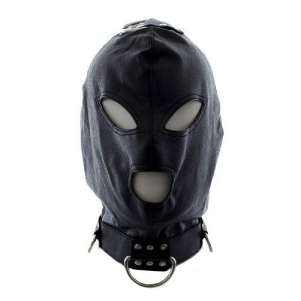 Μάσκα Bondage Hook Collar Mask Toyz4lovers Μαύρη