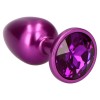 Butt Plug With Jewel Toyz4lovers Dark Secret Purple