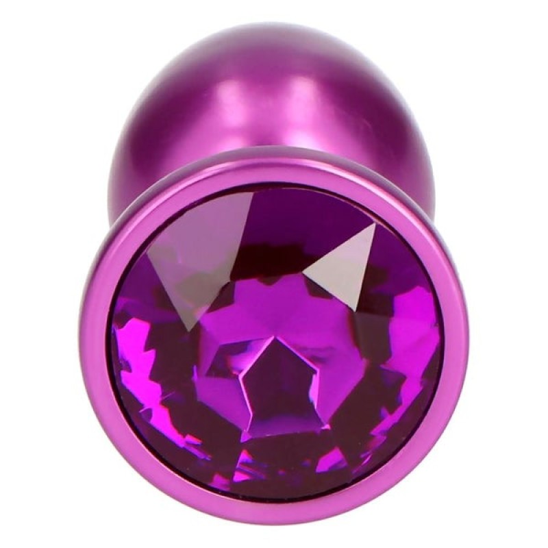 Butt Plug With Jewel Toyz4lovers Dark Secret Purple