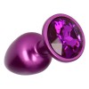 Butt Plug With Jewel Toyz4lovers Dark Secret Purple
