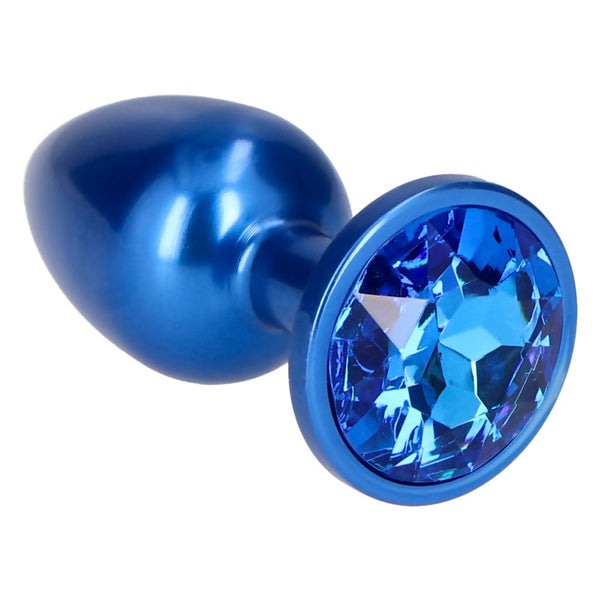 Butt Plug With Jewel Toyz4lovers Dark Secret Blue