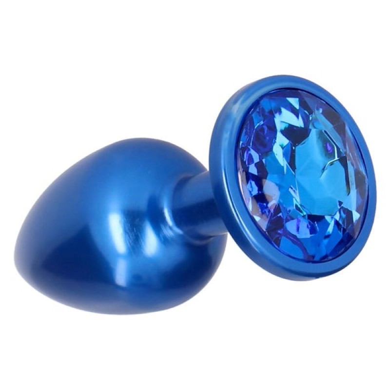 Butt Plug With Jewel Toyz4lovers Dark Secret Blue