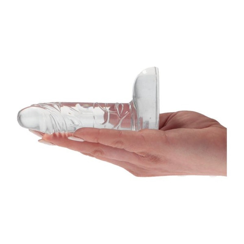 Jelly Dildo με Όρχεις Toyz4lovers 11.5cm Διαφανές