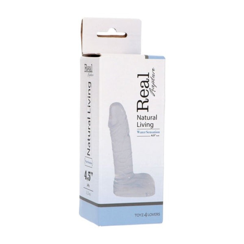 Jelly Dildo με Όρχεις Toyz4lovers 11.5cm Διαφανές