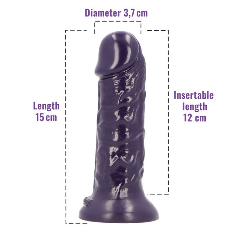 Toyz4lovers Ρεαλιστικό Dildo Toyz4lovers Delicious Tom με Άρωμα Βατόμουρο 15cm Μωβ Ρεαλιστικά