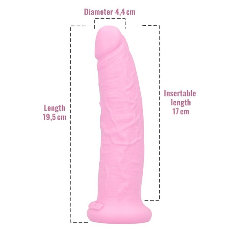 Toyz4lovers Ρεαλιστικό Dildo Toyz4lovers Delicious Sam με Άρωμα Τσιχλόφουσκα 19.5cm Ροζ Ρεαλιστικά